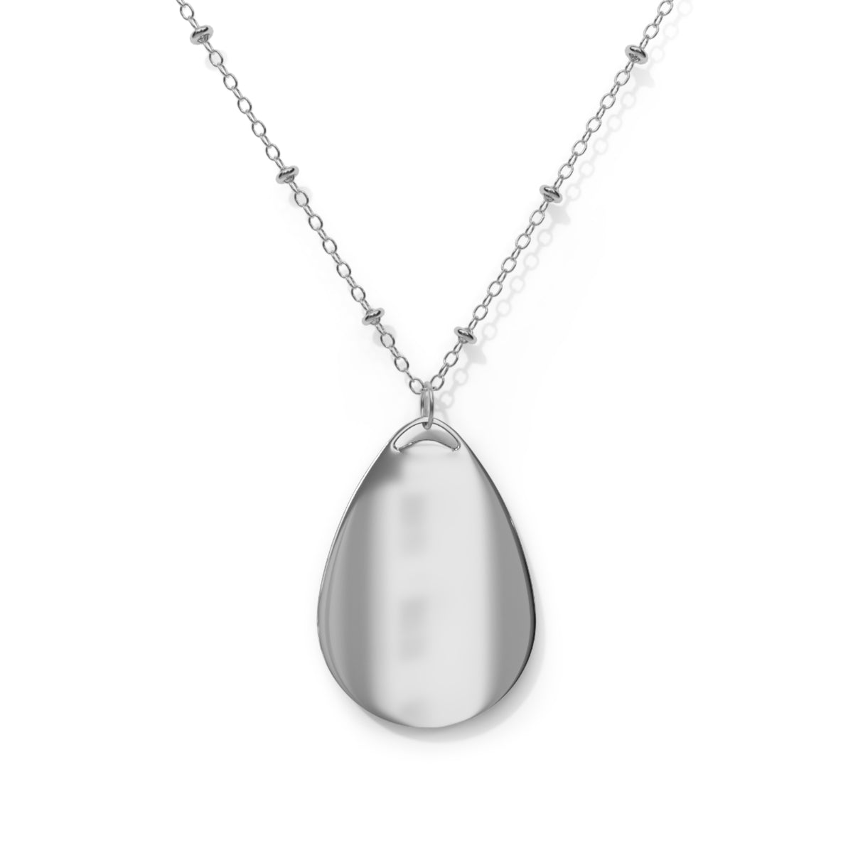 Palestine Map Oval Necklace