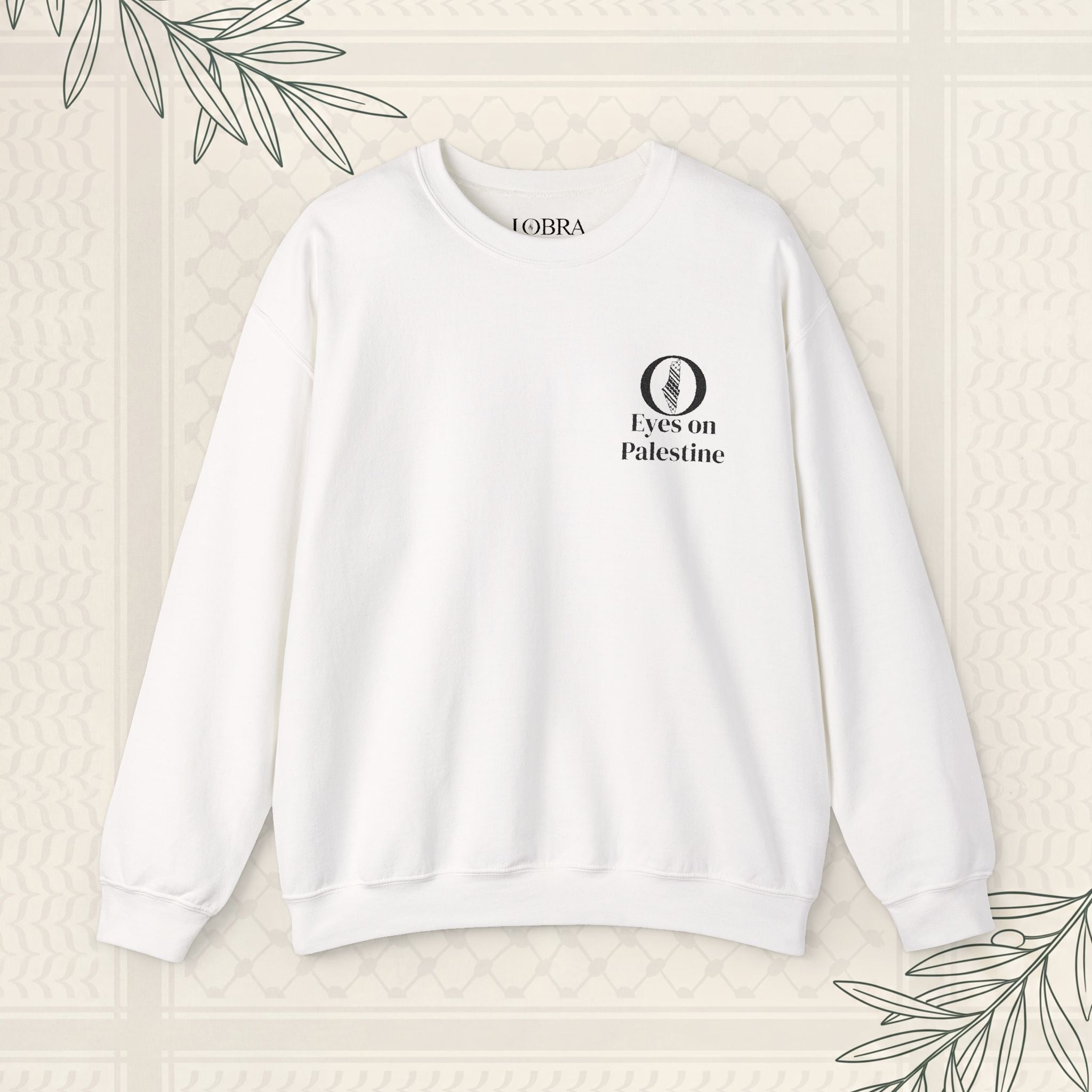 Eyes on Palestine™ Embroidered Crewneck