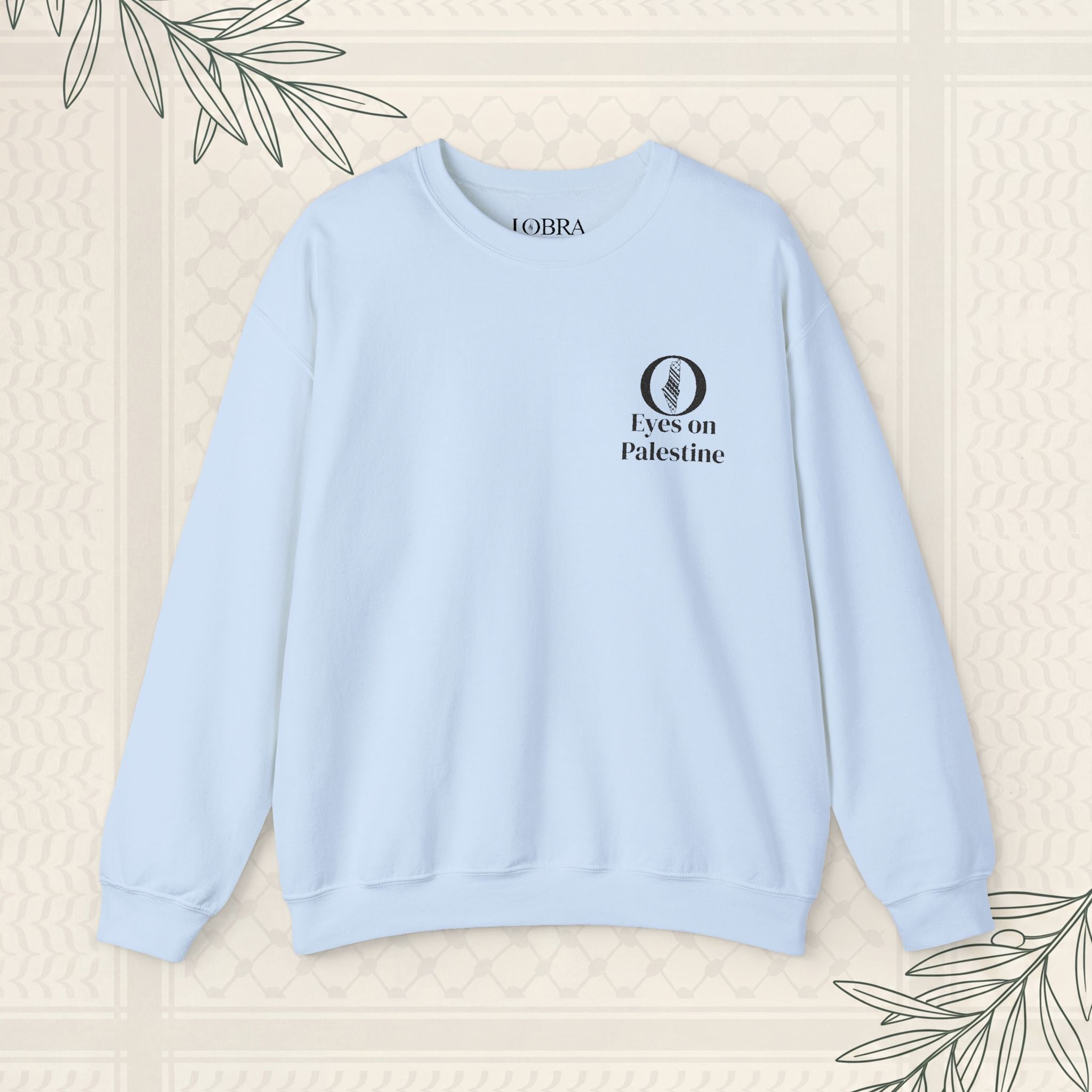 Eyes on Palestine™ Embroidered Crewneck