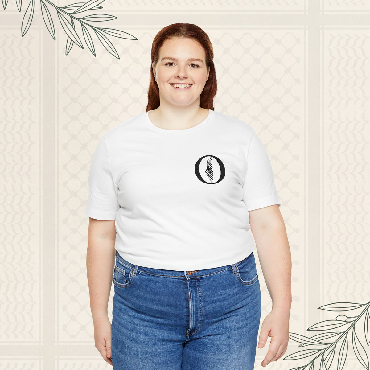 Eyes on Palestine - Embroidered Tee unisex
