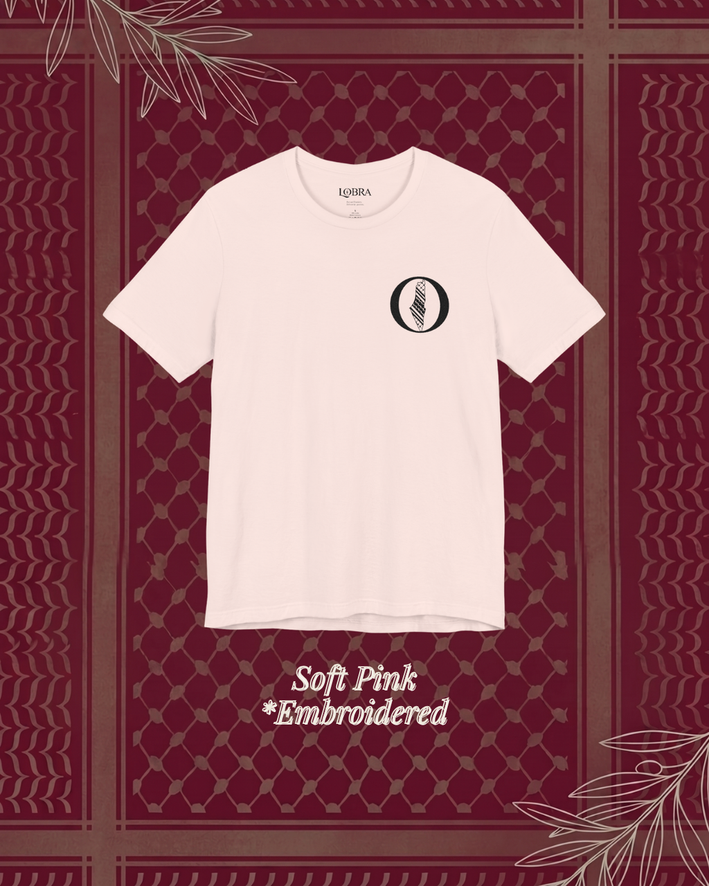 Eyes on Palestine - Embroidered Tee unisex