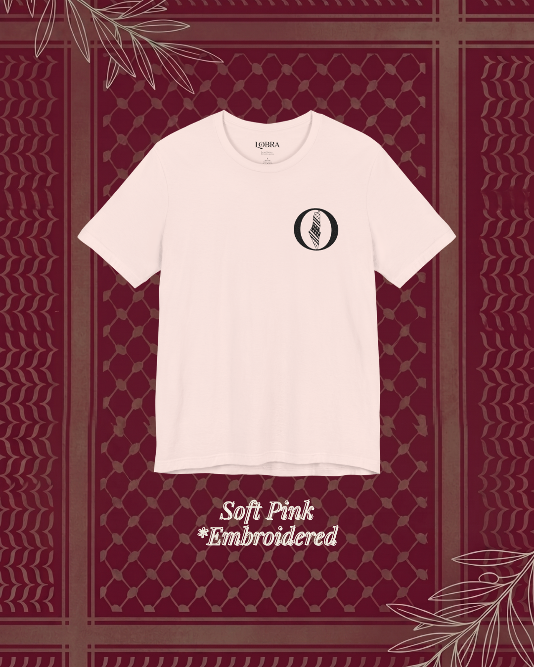 Eyes on Palestine - Embroidered Tee unisex