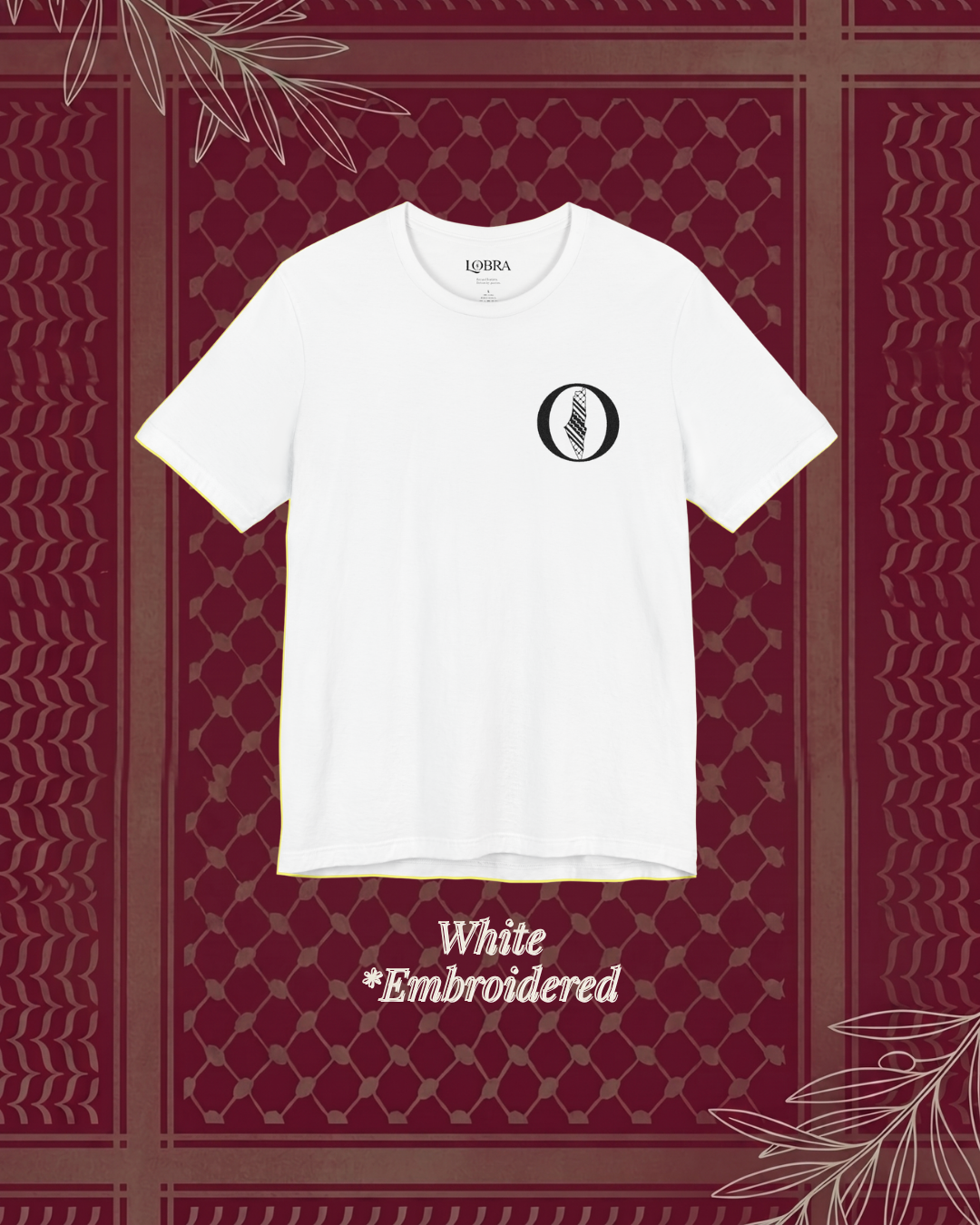 Eyes on Palestine - Embroidered Tee unisex