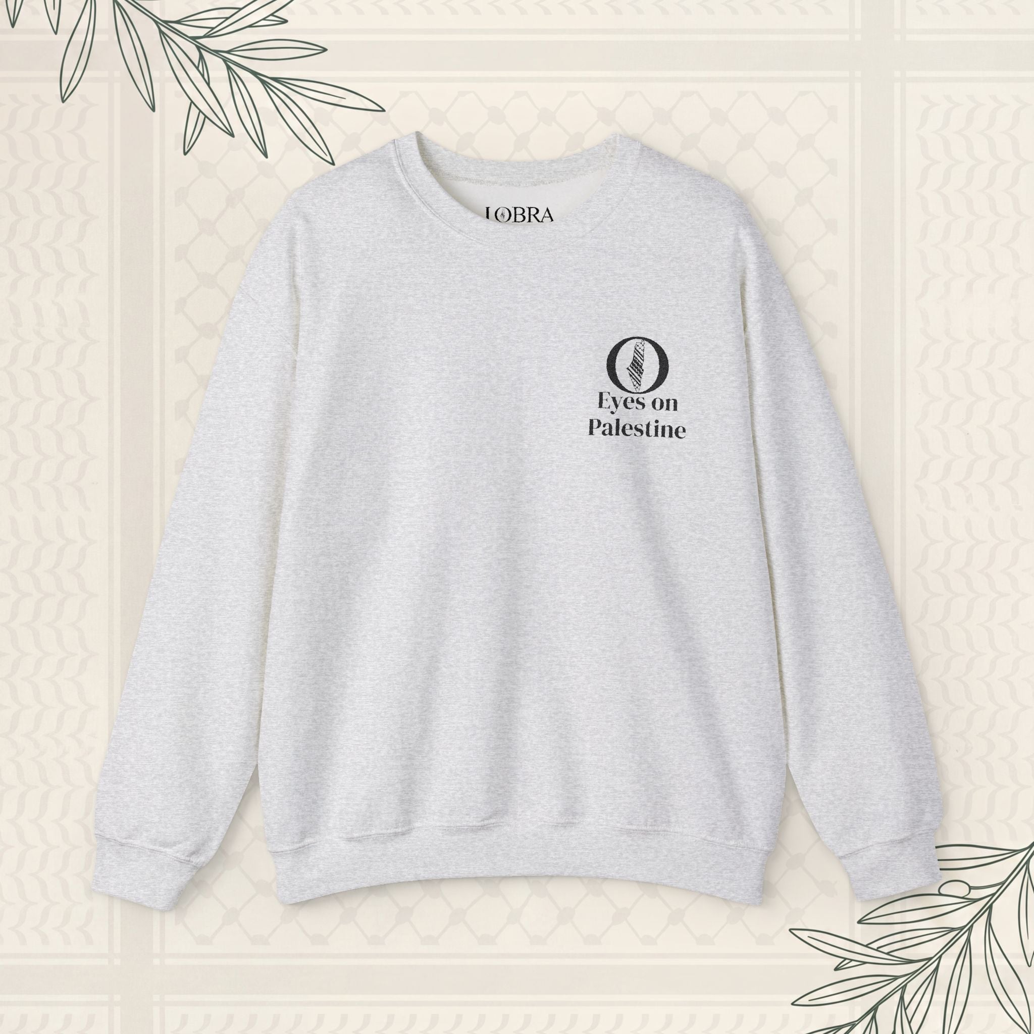 Eyes on Palestine™ Embroidered Crewneck