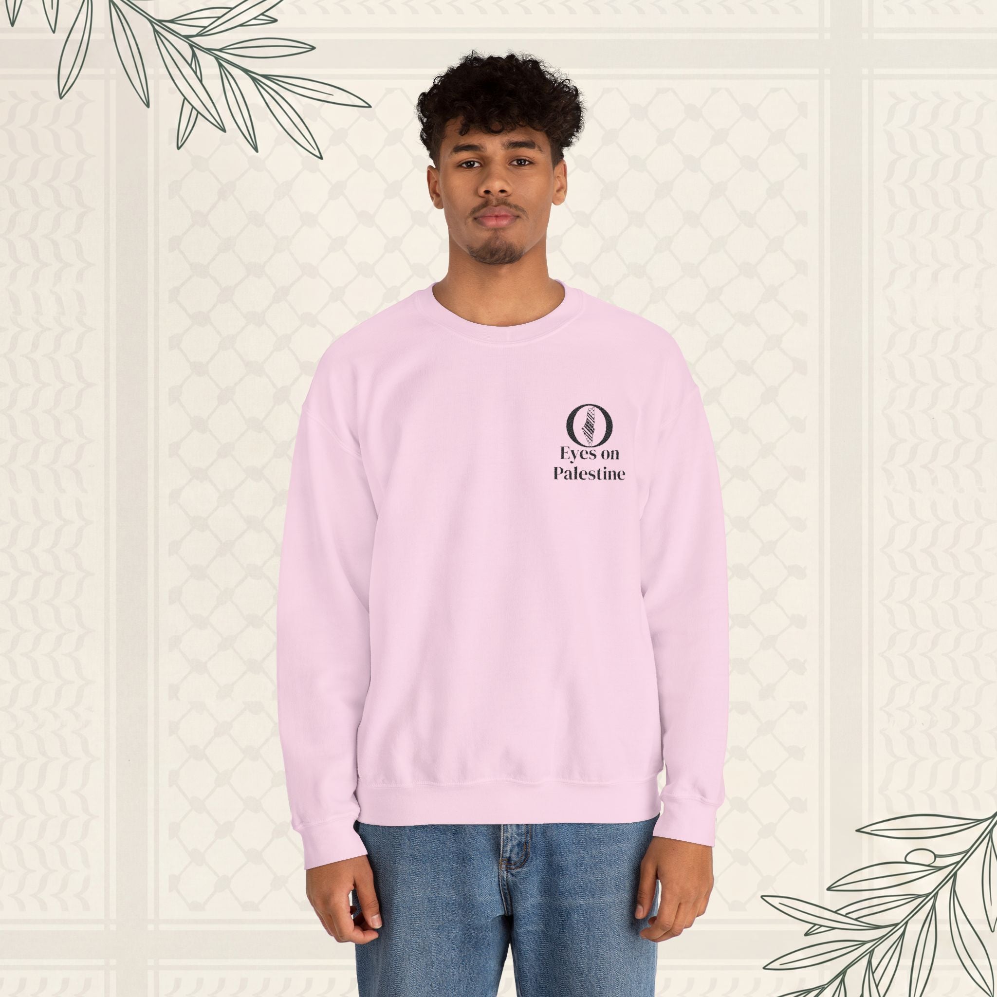 Eyes on Palestine™ Embroidered Crewneck