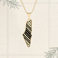 Kufiya Palestine - Gold Plated Necklace