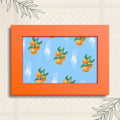 Jaffa Orange Pattern - Framed Printed Art